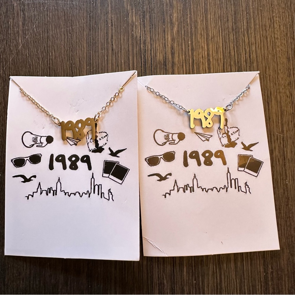 New Taylor Swift 1989 Necklace Gold‎ Silver